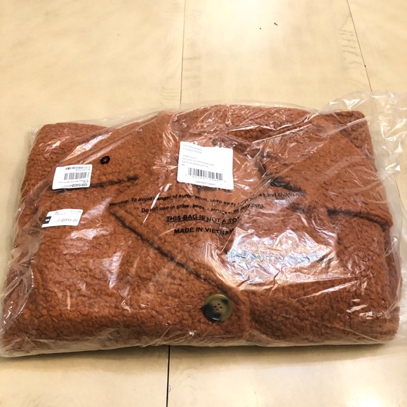 Free People Soft Faux Shearling Warm Tendy Coat M - Picture 12 of 15